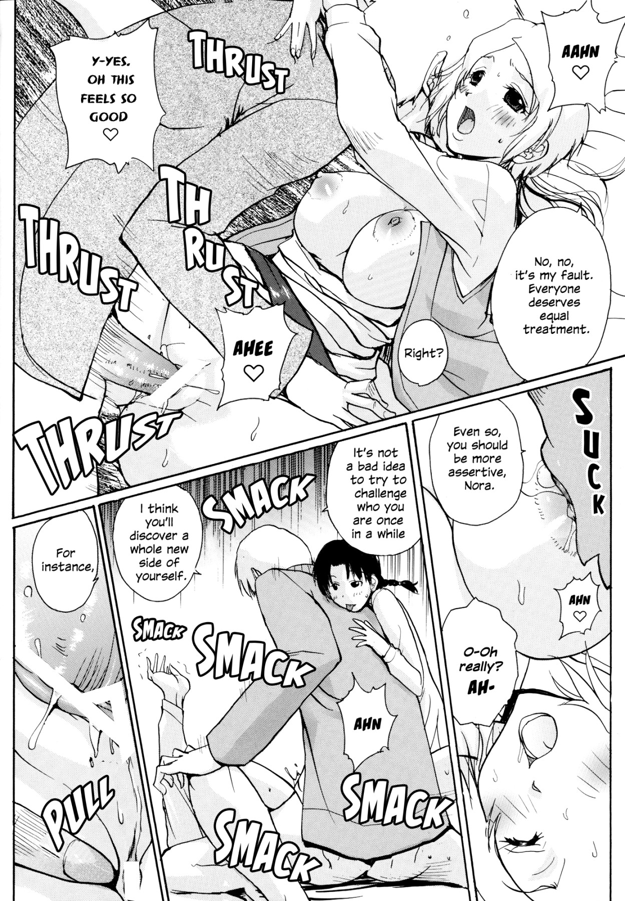 Hentai Manga Comic-The Wolf, Pigtails and The Lamb-Read-11